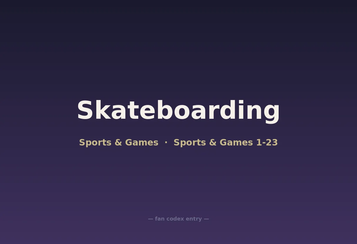 Skateboarding