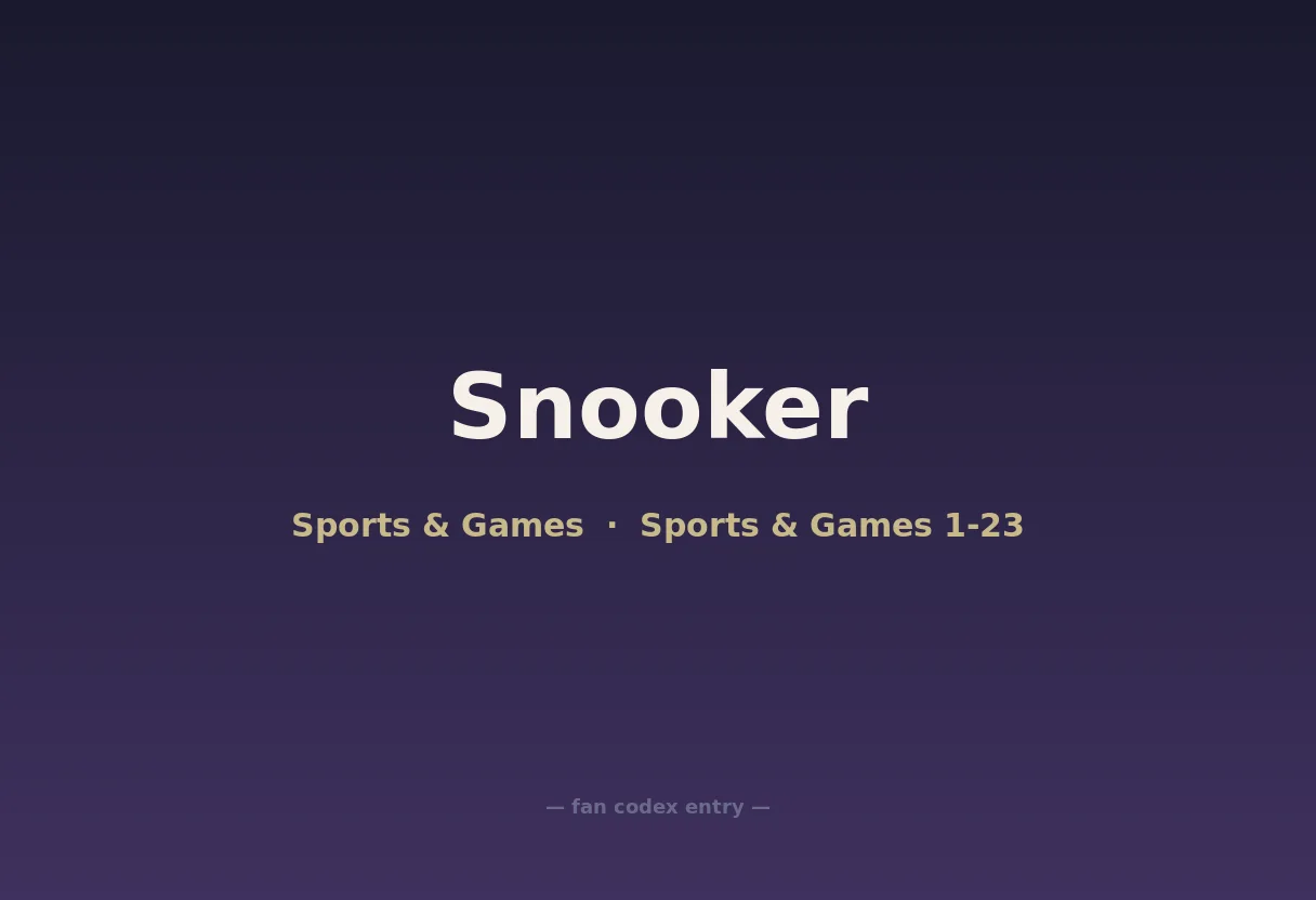 Snooker