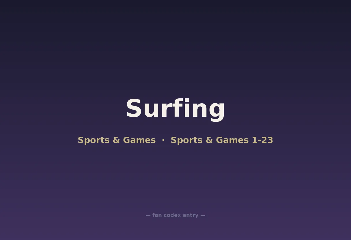 Surfing