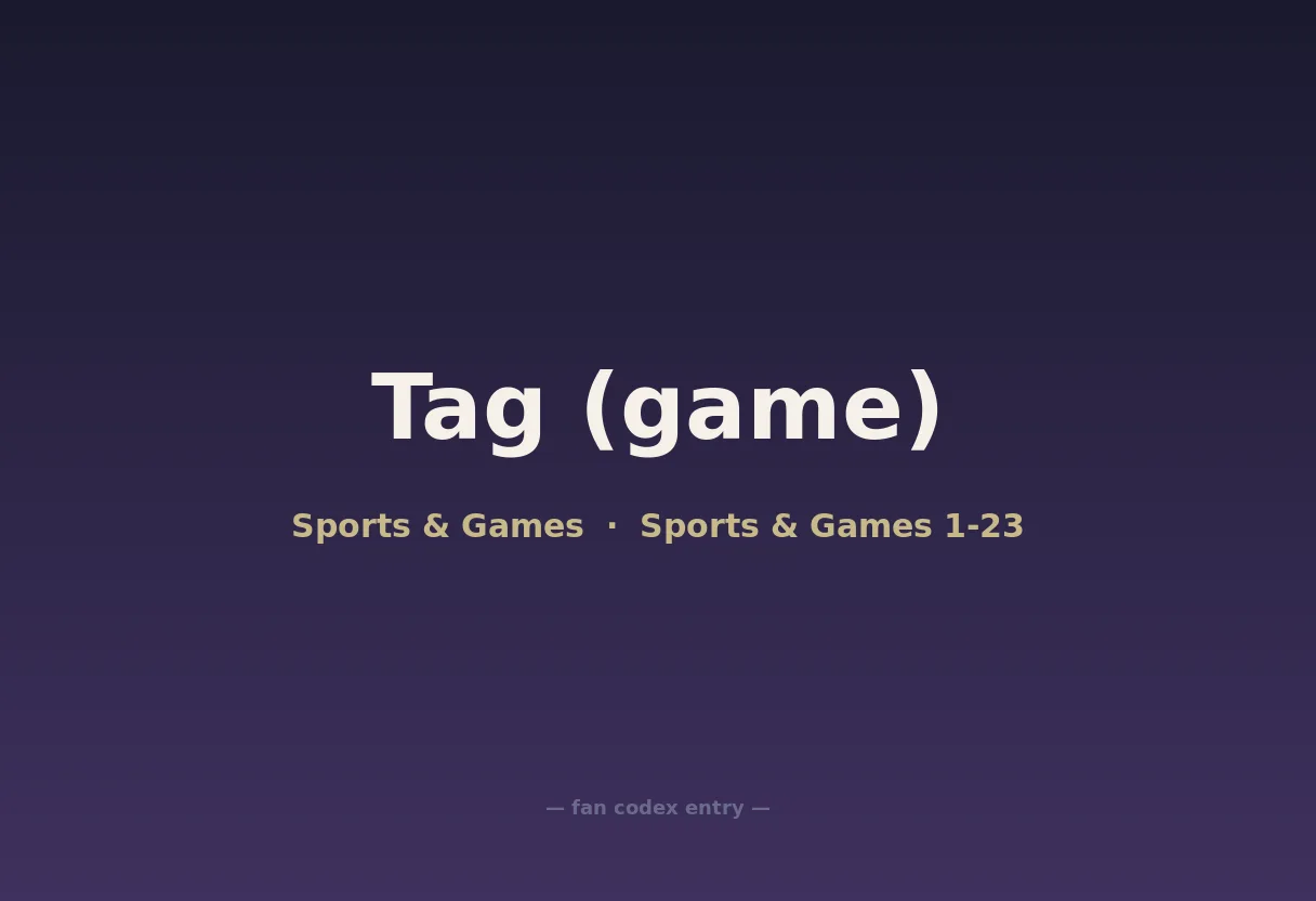 Tag (game)
