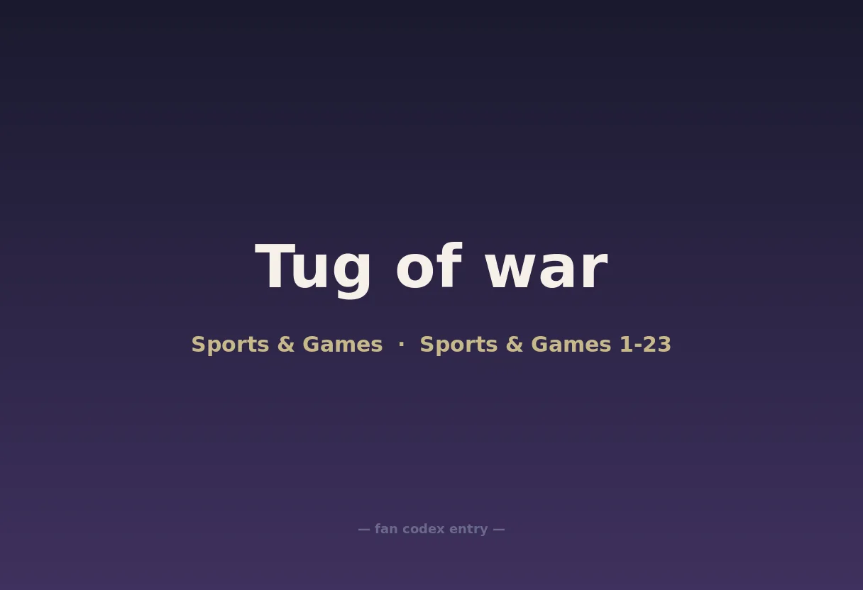 Tug of war