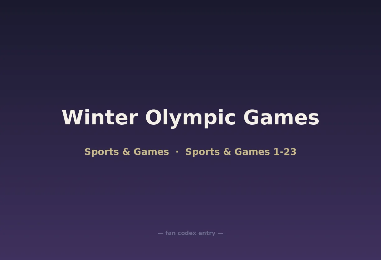 Winter Olympic Games