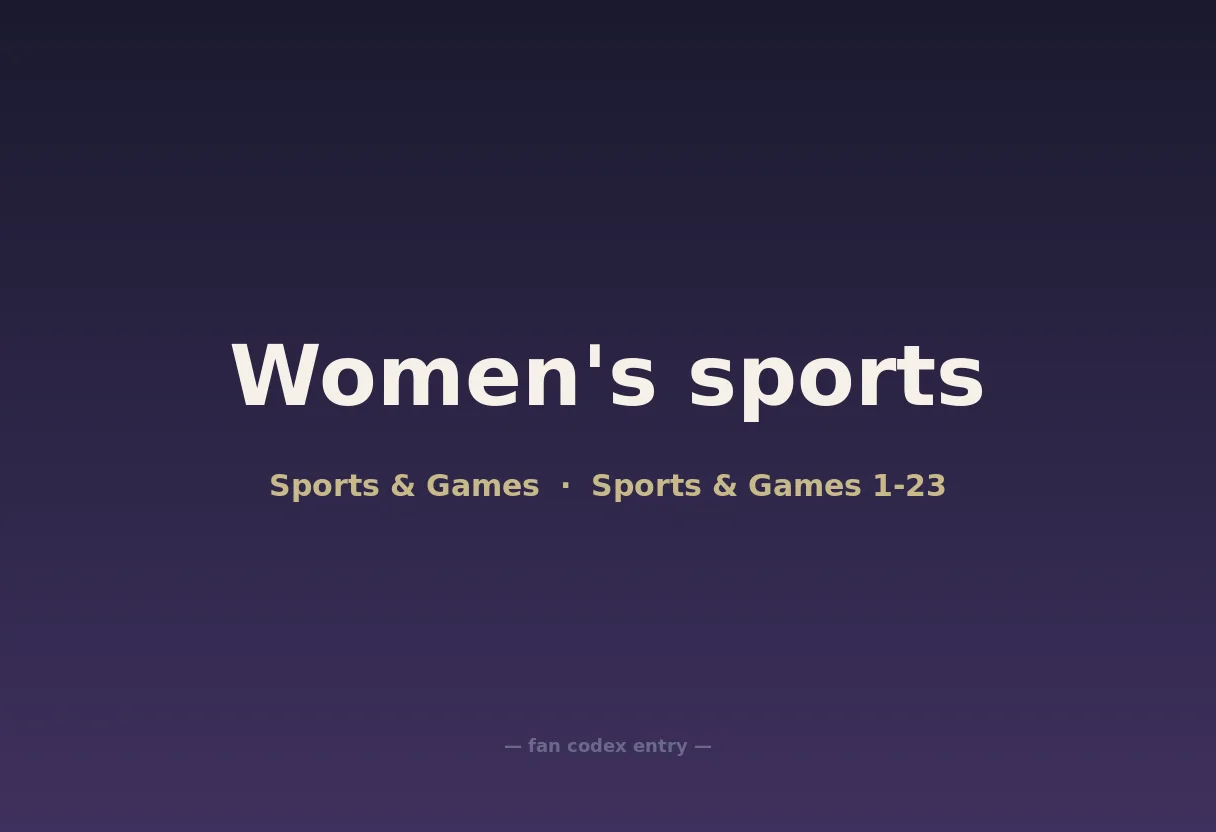 Women's sports